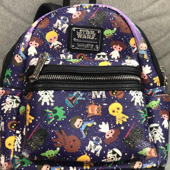 DISNEY STAR WARS x Loungefly mini backpack SLIGHT DAMAGE - Picture 3 of 5